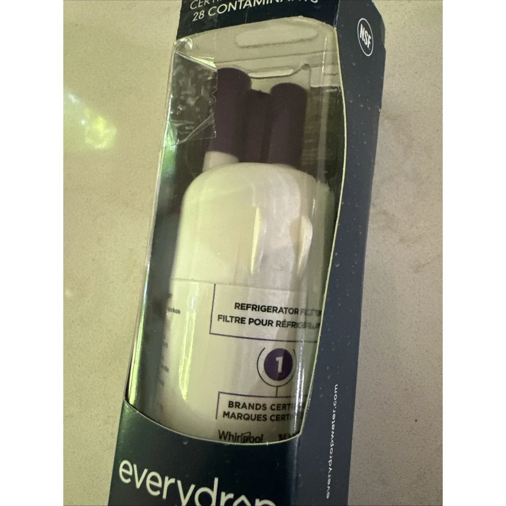Whirlpool Ice and Water Refrigerator Filter 1, EDR1RXD1, Single-Pack , Purple